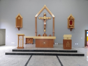 Presbitério e Capela do Santíssimo - Com. Colônia - Tocantins MG