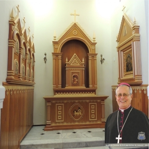 Capela do Santíssimo abrigando o Mausoléu e a imagem de N.S do Perpétudo Socorrro da diocesse de N.S das grotas de Juazeiro - BA